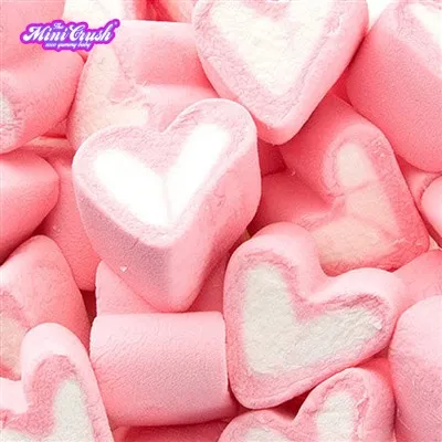 Mrazem-sušené marshmallows-ve tvaru srdce